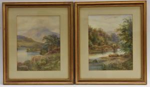 CROUSE Malcolm 1800-1900,Roman Bridge, the Ribble, and, A Scottish,Bamfords Auctioneers and Valuers 2019-08-21