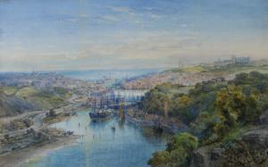 CROUSE Malcolm 1800-1900,View of Whitby and Staithes,Capes Dunn GB 2023-08-08