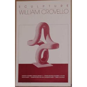 CROVELLO William 1929-2021,1984 Pueblo Exhibition Poster,JAFA Editions US 2010-07-13