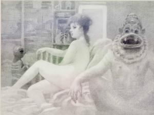 CROWL Robert 1921,Female Nude in an interior; and two companion drawings,Christie's GB 2012-02-28