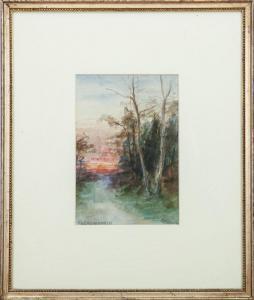 CROWNFIELD Sophia L 1862-1929,Sunset Along the Path,Stair Galleries US 2016-02-05