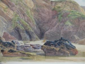 CROXFORD William Edwards 1871-1917,A Cornish Coastal Scene,1911,Cuttlestones GB 2018-11-22