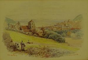 CROXFORD William Edwards,Hastings beach scene and Old Hastings,Burstow and Hewett 2018-03-22