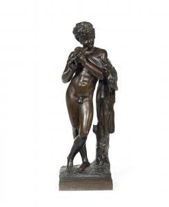 CROZATIER Charles 1795-1855,A young faun with pipes after the antique the figu,Bonhams GB 2019-07-17