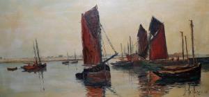 CROZES Jean 1900-1900,Bateaux au port,1938,Eric Caudron FR 2017-10-13