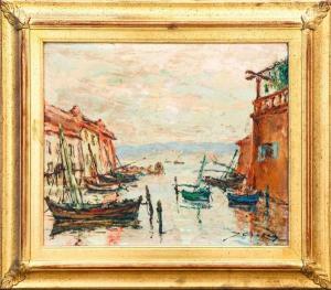 CROZES Jean 1900-1900,Le petit canal aux Martigues,Cannes encheres, Appay-Debussy FR 2021-02-13