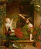 CROZIER George,Playing with Baby,1858,Sotheby's GB 2001-03-21