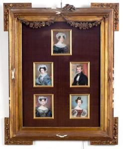 CRUICKSHANK Frederick 1800-1868,A family group of five Portrait M,1834,Simon Chorley Art & Antiques 2019-11-19