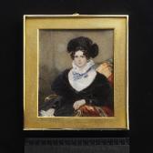 CRUICKSHANK Frederick,A Lady, seated, wearing black dress with white fil,Sotheby's 2007-11-21