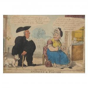 CRUIKSHANK Isaac 1756-1811,Smoking a Parson,1807,Leland Little US 2022-05-05