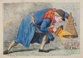 CRUIKSHANK Isaac 1756-1811,The Royal Extinguisher or Gulliver Putting out the,Dreweatts 2017-07-13