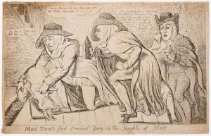 CRUIKSHANK Isaac,Wha Wants Me, caricature portrait of Thomas Paine,Forum Auctions 2023-01-19