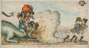 cruikshank,The French Bugabo Frightening the Royal Commanders,Dreweatts GB 2015-06-25