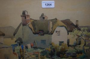 CRUTE Harry Edmunds 1888-1975,village scenes,Lawrences of Bletchingley GB 2021-09-07