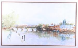 CRUZ Edmundo 1928,view of the Thames at Henley,Jones and Jacob GB 2018-06-13