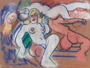 CRUZ Emilio 1938-2004,Untitled (Nudes),1966,Swann Galleries US 2022-10-06
