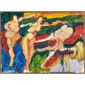 CRUZ Emilio 1938-2004,Untitled with three figures,Rago Arts and Auction Center US 2016-01-17