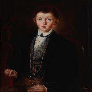 CRUZ 1800-1800,Portrait of a boy,1865,Bruun Rasmussen DK 2012-04-02