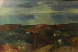 CSEH Laszlo 1914-1991,Landscape at Balaton,Pinter HU 2022-01-16