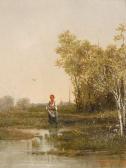 CSEREPY Arpad 1859-1907,Patak partján,1881,Nagyhazi galeria HU 2006-05-16
