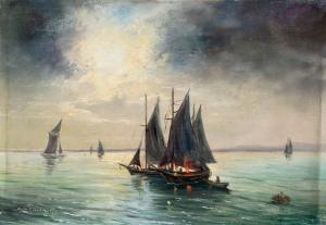 CSOKFALVY 1900-1900,Sailing boats,Nagyhazi galeria HU 2016-03-22
