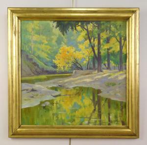 CSOSZ John 1897-1969,Chagrin River Reflections- Spring,Rachel Davis US 2024-03-23