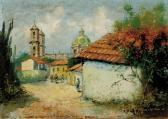 CUADRA JIMENEZ Cipriano 1800-1900,VILLAGE STREET SCENE,Charlton Hall US 2008-02-02