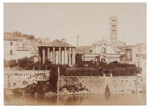 CUCCIONI Tomaso,Roma. Veduta del Tevere con il Tempio di Vesta,1855-1857,Gonnelli 2022-12-01