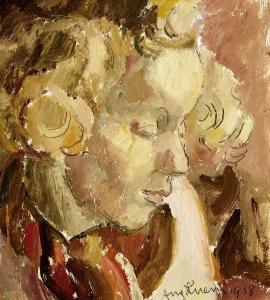 CUENI August 1883-1966,Mädchenportrait,1938,Zofingen CH 2019-11-14
