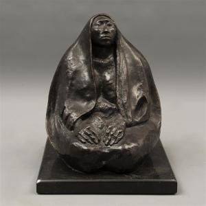 CUEVAS Jorge Luis 1922,MUJER SENTADA,1986,Morton Subastas MX 2023-07-08