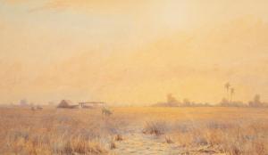 CULL Alma Claude Burlton 1880-1931,South African landscape, cattl,1925,Simon Chorley Art & Antiques 2023-02-14