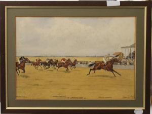 CULLEN Isaac J 1881-1947,The Cambridgeshire Stakes,1911,Rowley Fine Art Auctioneers GB 2020-10-17