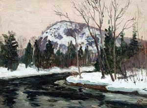 CULLEN Maurice Galbraith 1866-1934,Winter Landscape with River,Heffel CA 2024-01-25
