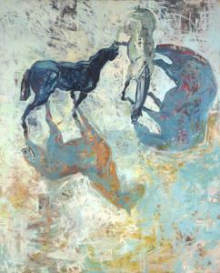 CULLITON LUCY 1966,White Horse, Dark,1996,Leonard Joel AU 2022-10-25