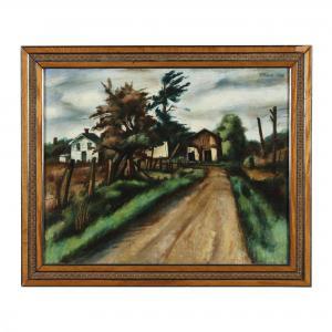 CULVER Charles 1908-1967,A Country Road,1936,Leland Little US 2022-09-22