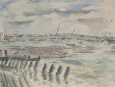 CUMMING Peter Ronald J 1916-1993,Shoreham Harbour,1954,Tooveys Auction GB 2021-02-03