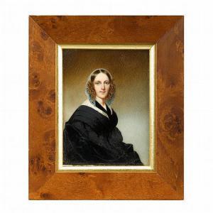 CUMMINGS Thomas Seir 1804-1894,Miniature portrait of a seated lady,Freeman US 2015-11-11