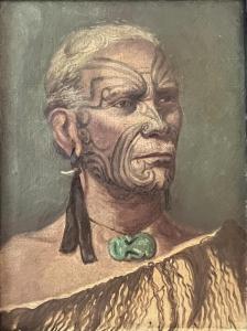 CUMMINGS Vera 1891-1949,He-Tino-toa 'Great Warrior',International Art Centre NZ 2023-11-28