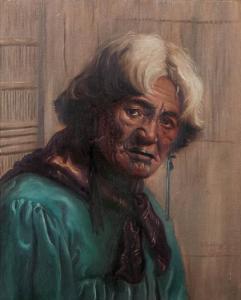 CUMMINGS Vera 1891-1949,Portrait of a Kuia after Goldie,Webb's NZ 2023-09-11