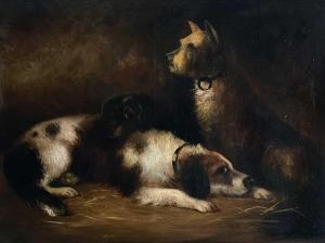 CUNAEUS Conradijn 1828-1895,Dogs at Rest,David Lay GB 2024-04-11