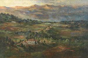 CUNDALL Charles Ernest 1890-1971,A farm in Tuscany,Bonhams GB 2024-03-14