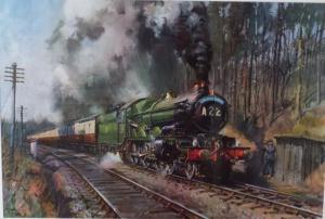 CUNEO Terence 1907-1996,A Thoroughbred heads The Cathedrals Express up Chi,Wotton GB 2019-09-17