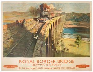 CUNEO Terence 1907-1996,ROYAL BORDER BRIDGE, British Railways,Bonhams GB 2024-02-01