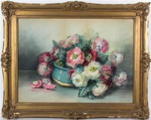 CUNNINGHAM B 1900-1900,Still Life with Pink and White Flowers,Hindman US 2014-10-23