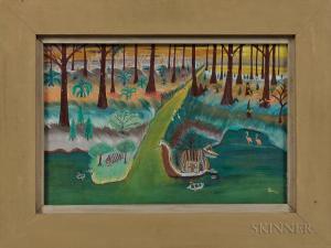 CUNNINGHAM Earl 1893-1977,River Landscape,Skinner US 2018-03-03