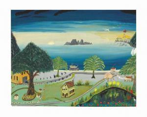 CUNNINGHAM Earl 1893-1977,Tropical Landscape and Island,1940,Christie's GB 2016-01-22