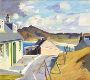 CUNNINGHAM John 1926-1998,HOUSES ON COLONSAY,1986,Lyon & Turnbull GB 2013-08-27