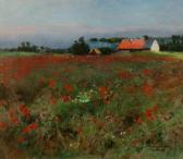 CUNNINGHAM John Wilton 1868-1903,Poppy Field, Normandy,1892,Hindman US 2020-12-10