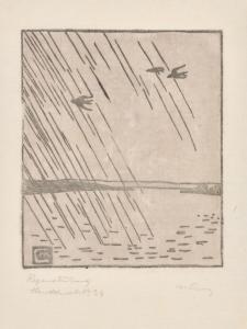 CUNZ Martha 1876-1961,Regenstimmung,1918,Beurret Bailly Widmer Auctions CH 2023-11-08