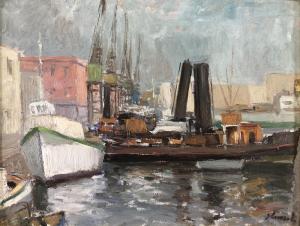 Cuocolo Gennaro 1916,Il Porto,1952,Errico casa d'aste IT 2021-04-17